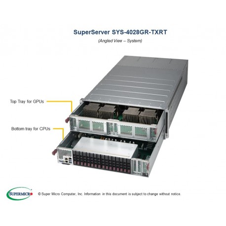 Supermicro SuperServer SYS-4028GR-TXRT pod kątem