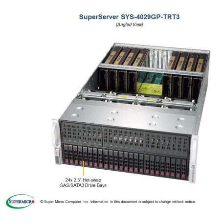 Supermicro SuperServer SYS-4029GP-TRT3 pod kątem