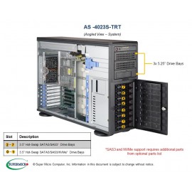 Supermicro A+ Server 4023S-TRT pod kątem