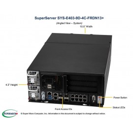 Supermicro SuperServer SYS-E403-9D-4C-FRDN13+ pod kątem