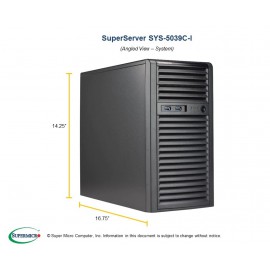 Supermicro SuperWorkstation SYS-5039C-I pod kątem