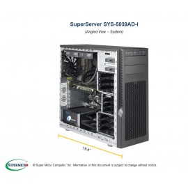 Supermicro SuperWorkstation SYS-5039AD-I pod kątem
