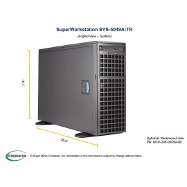 Supermicro SuperWorkstation SYS-5049A-TR pod kątem