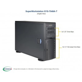 Supermicro SuperWorkstation SYS-7049A-T pod kątem