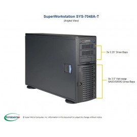 Supermicro SuperWorkstation SYS-7048A-T pod kątem