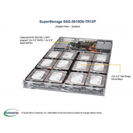 Supermicro SuperStorage SSG-5019D12-TR12P pod kątem