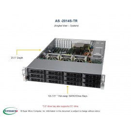 Supermicro A+ Server 2014S-TR pod kątem