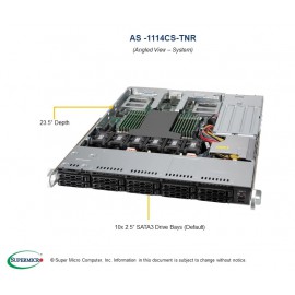 Supermicro A+ Server 1114CS-TNR pod kątem
