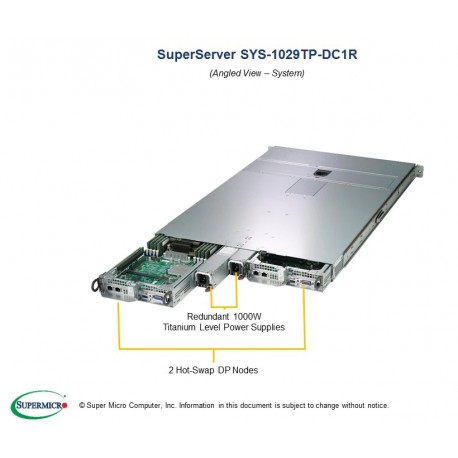 Supermicro SuperServer 1029TP-DC1R pod kątem
