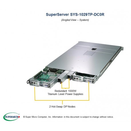 Supermicro SuperServer 1029TP-DC0R pod kątem