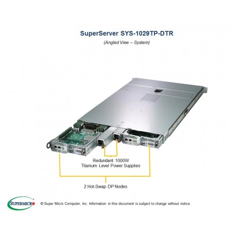 Supermicro SuperServer 1029TP-DTR pod kątem