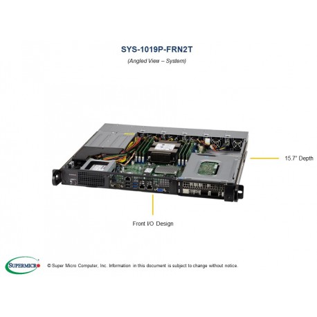 Supermicro SuperServer SYS-1019P-FRN2T pod kątem