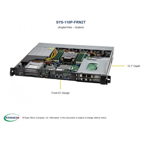 Supermicro IoT SuperServer SYS-110P-FRN2T pod kątem