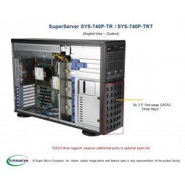 Supermicro Mainstream SuperServer SYS-740P-TR pod kątem