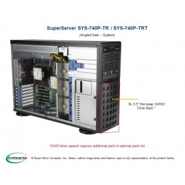 Supemicro Mainstream SuperServer SYS-740P-TRT pod kątem