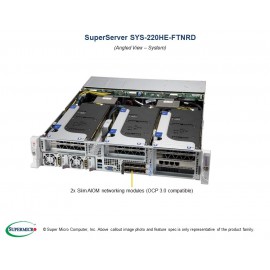 Supermicro Hyper SuperServer SYS-220HE-FTNRD pod kątem