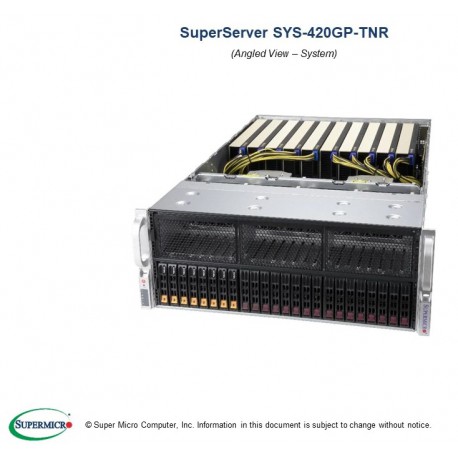 Supermicro GPU SuperServer SYS-420GP-TNR pod kątem