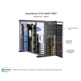 Supermicro GPU SuperServer SYS-740GP-TNRT pod kątem