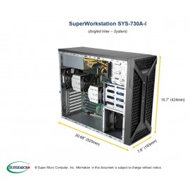 Supermicro Super Workstation SYS-730A-I pod kątem