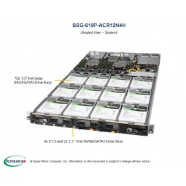 Supermicro Storage SuperServer SSG-610P-ACR12N4H pod kątem