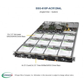 Supermicro Storage SuperServer SSG-610P-ACR12N4L pod kątem