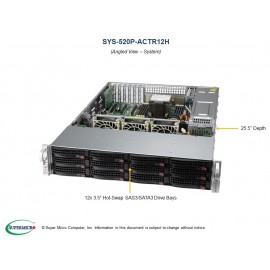 Supermicro UP Storage SuperServer SSG-520P-ACTR12H