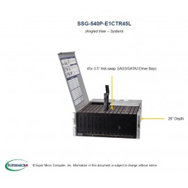 Supermicro UP Storage SuperServer SSG-540P-E1CTR45L pod kątem