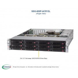 Supermicro Storage SuperServer SSG-620P-ACR12L pod kątem