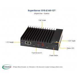 Supermicro SuperServer SYS-E100-12T-L pod kątem