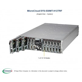 Supermicro Microcloud SuperServer SYS-530MT-H12TRF pod kątem