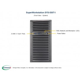 Supermicro UP Workstation SYS-530T-I przód