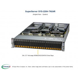 Supermicro Hyper SuperServer SYS-220H-TN24R pod kątem