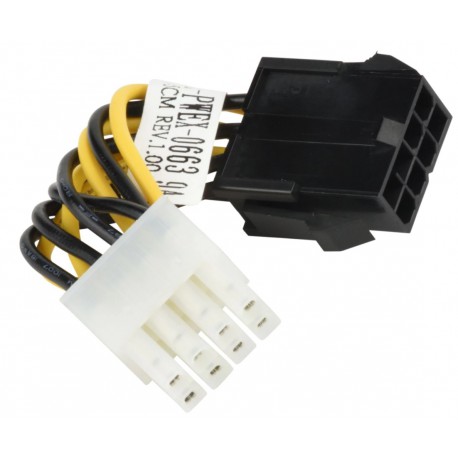 Kabel zasilający 8 pin CPU na 8 pin PCIe 5cm Supermicro CBL-PWEX-0663