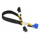 Kabel 8 pin CPU wtyczka prostokątna na 8 pin + 6 pin PCIe GPU 34cm Supermicro CBL-PWEX-1061
