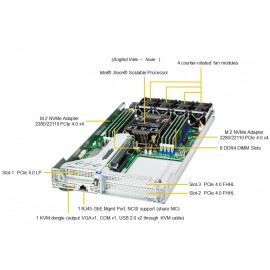 Supermicro IoT SuperServer SYS-210SE-31A node pod kątem