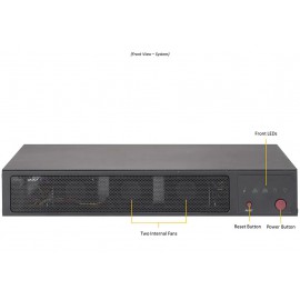 Supermicro IoT SuperServer SYS-E300-12D-4CN6P przód
