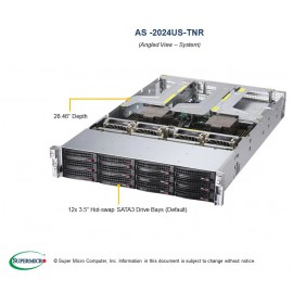 Supermicro A+ Server 2024US-TNR pod kątem