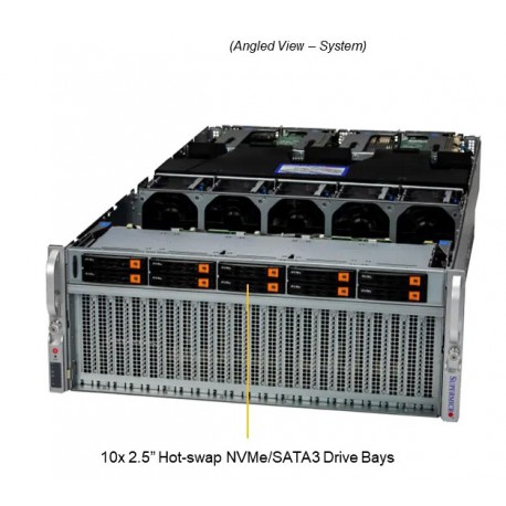 Supermicro GPU SuperServer SYS-420GU-TNXR pod kątem