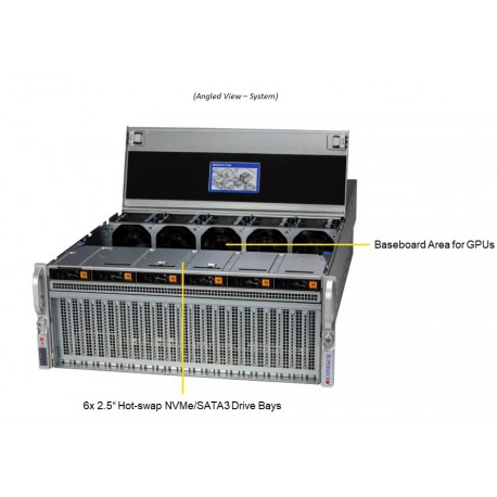 Supermicro GPU SuperServer SYS-421GU-TNXR pod kątem