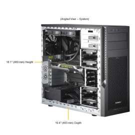Supermicro Desktop Gaming SuperWorkstation SYS-531AD-I pod kątem