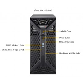 Supermicro SuperWorkstation SYS-531A-I przód