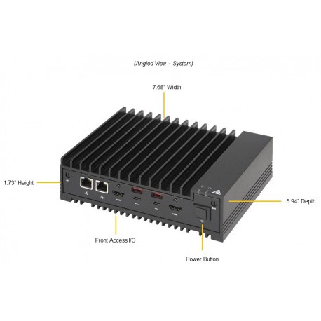 Supermicro IoT SuperServer SYS-E100-13AD-H pod kątem