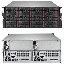 Supermicro SuperStorage SSG-947R-E2CJB 4U Disk Array, 24x Hot-Swap, 2x 1200W 80 Plus Titanium