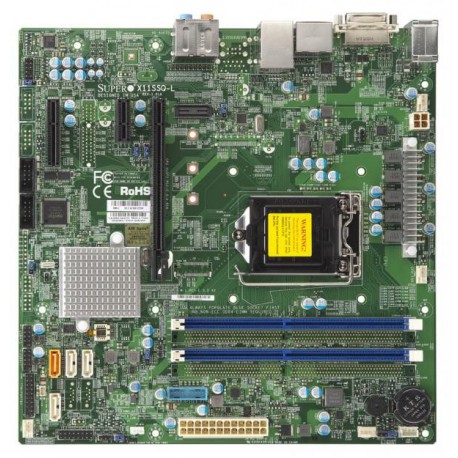 Supermicro MBD-X11SSQ-L microATX LGA1151 Motherboard, DDR4-2400, 64GB, GbE