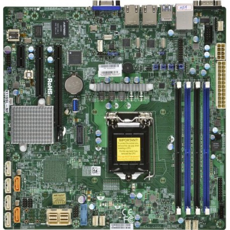 Supermicro MBD-X11SSL-NF microATX Motherboard | LGA1151, Xeon E3 v5/v6, ECC, Dual LAN
