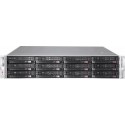 SuperChassis 826BAC4-R920LPB 2U Chassis, 12x Hot-Swap, 920W Redundant PSU, 80 Plus Platinum